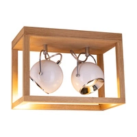 Lampa sufitowa Roy z 2xLED GU10 5W Dąb olejowany/biały metal 5222274