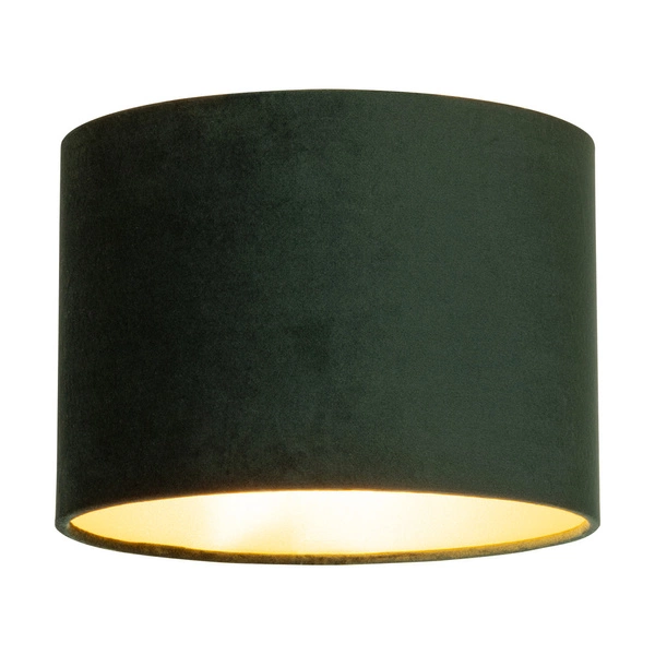 Lampshade Cylinder E27 H30 Green Velvet A0581