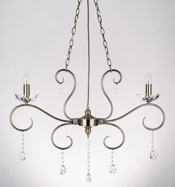 Maestra Ceiling Lamp 2xE14 Max.40W Patina Metal/Transparent Glass 5312211