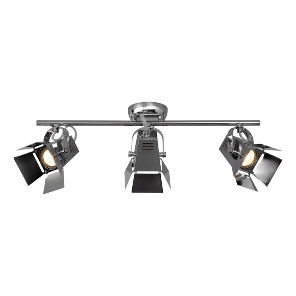 Fotolampa sufitowa w zestawie 3xGU10 LED 5W Chrom Metal 2584328