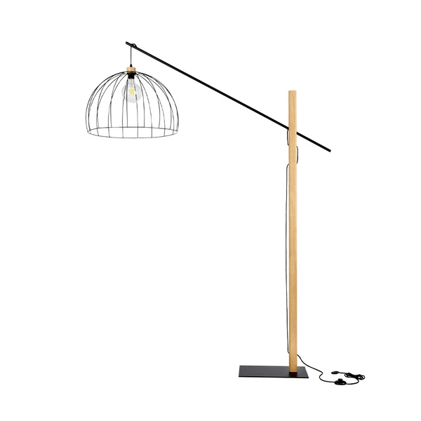 Mandarine Floor Lamp 1xE27 Max.60W Black/Oiled Oak/Black 75013904