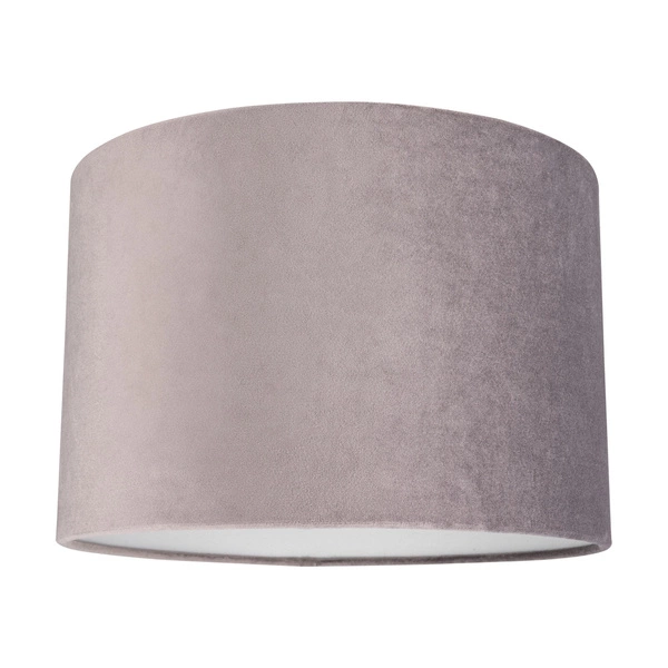 Lampshade Cylinder E27 H35 Gray Velvet A0594