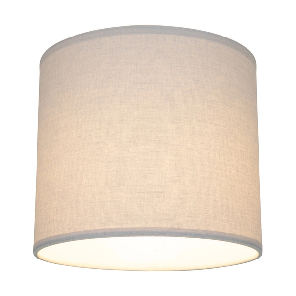 Lampshade Cylinder E27 H25 Light Gray Fabric A0800