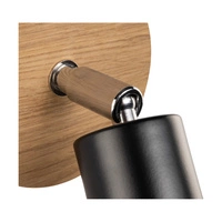 Negro Wall Lamp 1xE27 Max.25W Oiled Oak/Black Metal 2017419100000