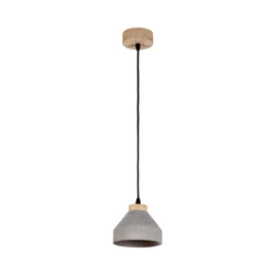 Tristan Pendant Lamp 1xE14 Max.40W Oiled Oak/Black/Grey 1929174