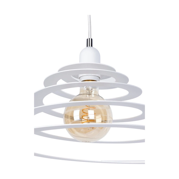 Lampa Wisząca Komet 1xE27 Max.60W Chromowany Metal/Biały Metal/Biały Kabel PCV 1851102