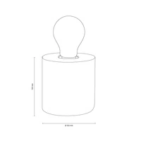 Trongo Round Table Lamp 1xE27 Max.25W Oiled Oak/Anthracite 7071174