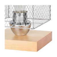 Lampa stołowa Norman Wood 1xE27 maks. 25W drewno brzozowe/chromowany metal/przezroczysty kabel PVC 9175960