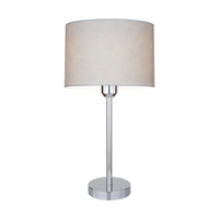 Lampa stołowa Leila 1xE27 maks. 60W chromowany metal/przezroczysty kabel PVC/wielokolorowy papier + klosz z PCV ze wzorem krokodyla 7651028