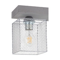 Gittan Ceiling Lamp 2xE27 Max.60W Gray Concrete/Chrome Metal 8172236