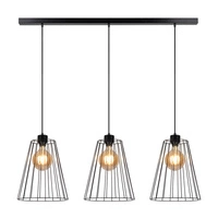 Lampa wisząca Swan 3xE27 Max.60W Czarny metal/czarny kabel PVC 19349304