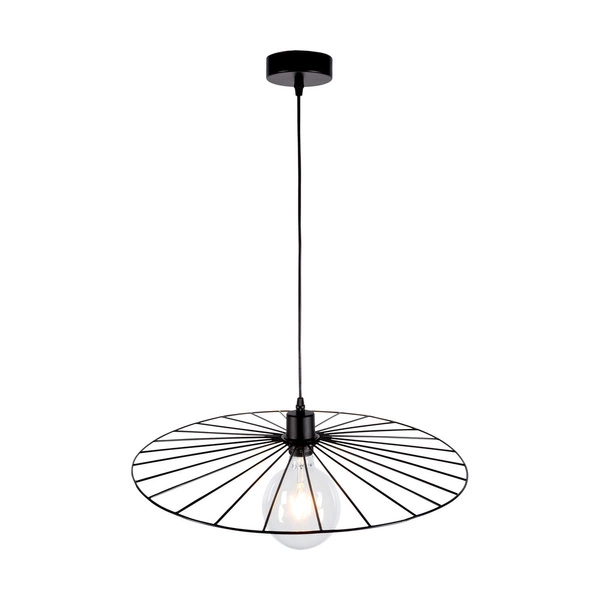 Antonella Pendant Lamp 1xE27 Max.60W Black Metal/Black Fabric Cable 189449104