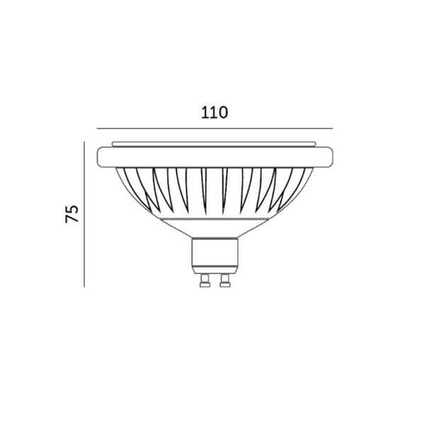 LED bulb ES111 / GU10 15W neutral 4000K