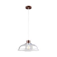 Molde Lampa Wisząca 1xE27 Max,60W Orzech/Transparentny/Transparentny 9882076