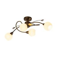 Marbella Ceiling Lamp 4xE14 Max.40W Patina Metal/White Glass 5078411G0605