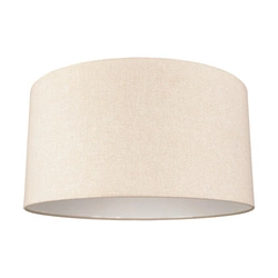 Lampshade Cylinder E27 H30 Beige Cotton Fabric A0272