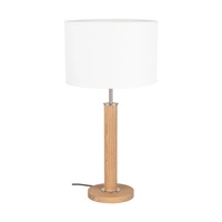 Benita Table Lamp 1xE27 Max. 60W Oiled Oak/Matt Nickel/White 7017400611547
