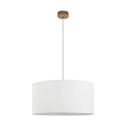 Benita Pendant Lamp 1xE27 Max.40W Oiled Oak // White