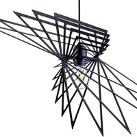 PLANET pendant lamp serpentine black 65cm 1872104