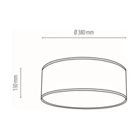 Malo Ceiling Lamp 3xE27 Max.25W White Metal/Multicolor Wallpaper 4863802