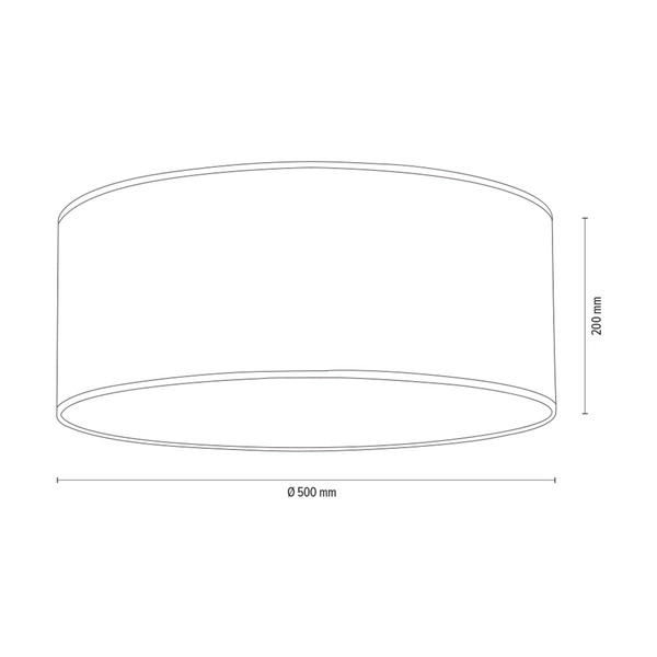 Lampshade Cylinder E27 H30 Black Fabric A0417