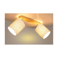 Boho Lampa Sufitowa 2xE27 Max.25W Dąb Olejowany/Beżowy 56791274