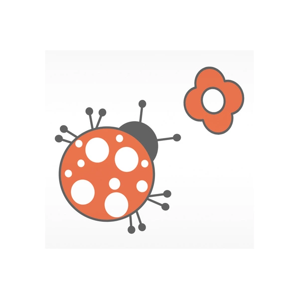 Lampa sufitowa Fly 2xE27 Max.60W Chromowany metal/Białe szkło ze wzorem Biedronki 4554002