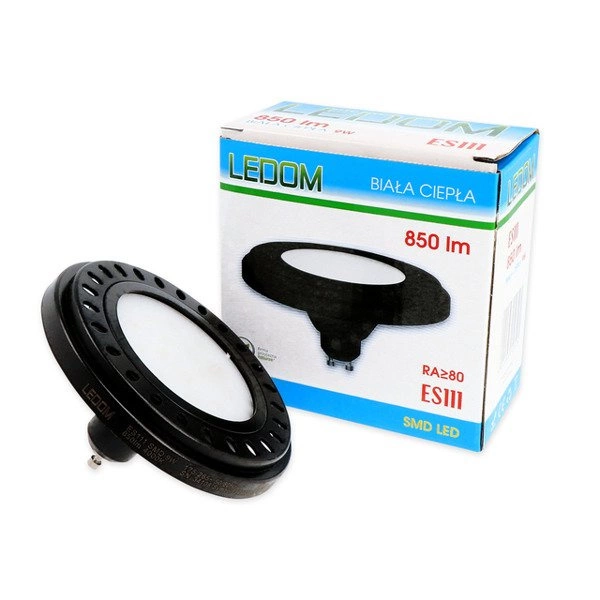 BULB ES111 LEDOM SMD 9W 850LM 4000K NEUTRAL BLACK