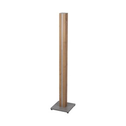 Flame Floor Lamp 1xLED 12V Integrated 16W Gray/Oak veneer/Transparent PVC/Touch Dimmer 630119187