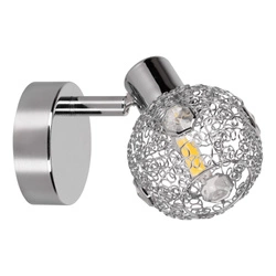 Lena Wall Lamp 1xG9 Max.28W Chrome Metal/Transparent Glass 2095128