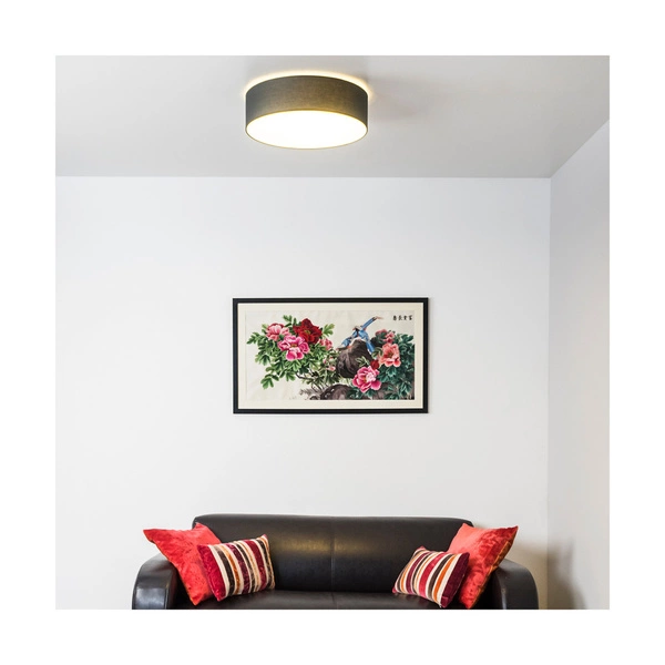 Josefina Ceiling Lamp 1xLED Integrated 1200lm 2700K 13W White Metal/Anthracite Fabric Shade 4782802