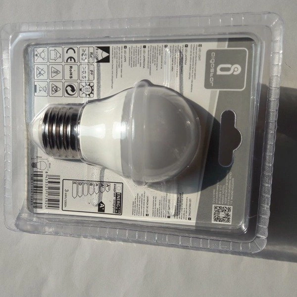 LED bulb E27 3W Warm 3000K ball G45