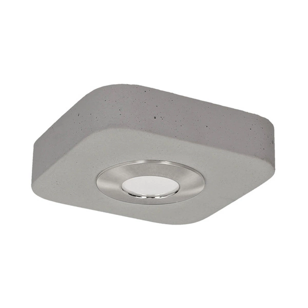Fajna lampa sufitowa w zestawie 1xLED Zintegrowany 300lm 3000K 5W Szary Beton/Satynowy Metal 2291136