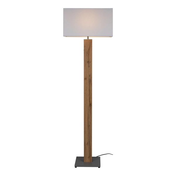 Milano Floor Lamp 1xE27 Max.60W Gray/Oak veneer/Transparent PVC/White 660219187