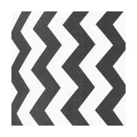 Lampshade Cylinder E27 H40 White-Black Cotton with zigzag pattern A0414