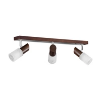 Birgit Ceiling Lamp 3xE14 Max.40W Walnut Beech Wood/Alabaster Glass 2222376