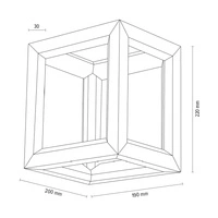 Kago LED Wall Lamp 1xLED Samsung 24V Integrated 840lm 3000K 9W Oiled Oak 9152174