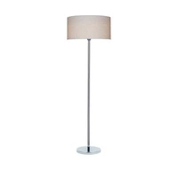 Leila Floor Lamp 1xE27 Max.60W Chrome Metal/Transparent PVC Cable/Multicolor Paper+PCV Shade with Paisley pattern 6653028