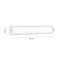 Romy Wall Lamp Incl. LED Integrated 2400lm 3000K 27W Chrome Metal/White Glass 3480128