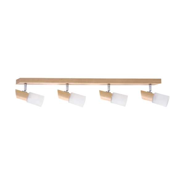 Birgit Ceiling Lamp 4xE14 Max.40W Birch Wood/Alabaster Glass 2222460