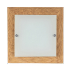 Finn Wall Lamp 1xLED Integrated 1200lm 2700K 14W Oiled Oak/White-Transparent Glass