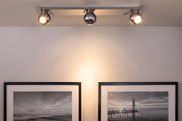 Lampa sufitowa Sergio w zestawie 3xGU10 Maks. 50W Chromowany metal 2585328