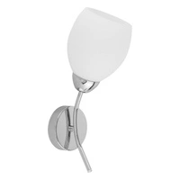 Parma Wall Lamp 1xE27 Max.60W Chrome Metal/White Glass 8320128