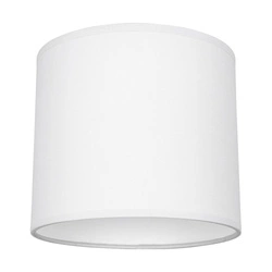 Lampshade Cylinder E27 H25 Light Gray Fabric A0800