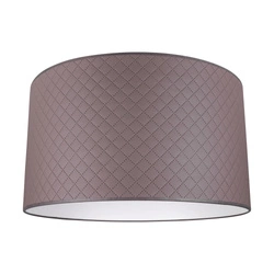 Lampshade Cylinder E27 H30 Brown Fabric A0956