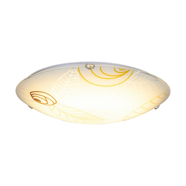 Lampa sufitowa Indiana w zestawie 1xLED Zintegrowany 2600lm 2700K 30W Chrom Metal/Biało-Brązowe Szkło 4455112