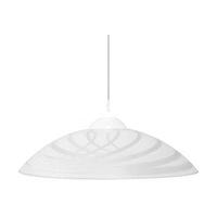 Lampa wisząca Sydney 1xE27 maks. 60W biały materiał syntetyczny/biały kabel PVC/białe szkło 4233502