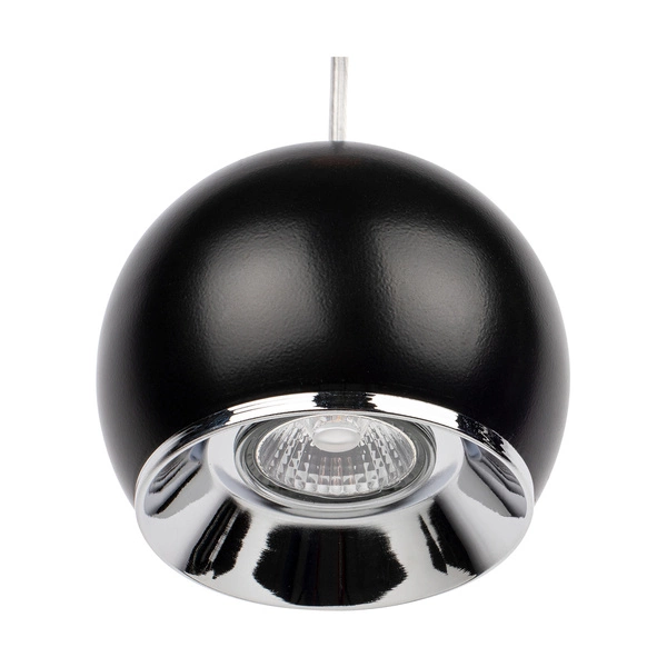 Lampa wisząca z drewna Ball w zestawie 3xLED GU10 5W Dąb Olejowany/Czarny Metal 5143374
