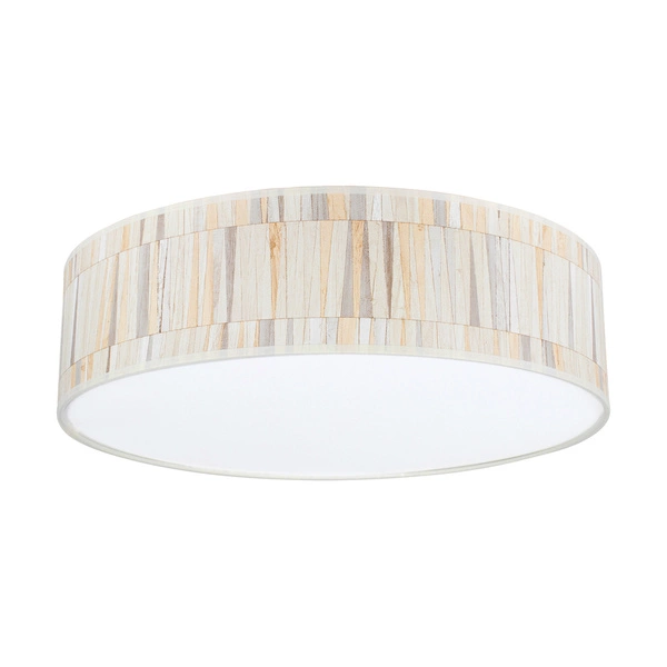 Kairo Ceiling Lamp Incl. 1xLED Integrated 2600lm 2700K 30W White Metal/Multicolor Wallpaper Shade 4010211110398