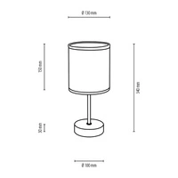 Hoja Table Lamp 1xE27 Max.25W Oiled Oak/Black PVC Cable/Multicolor Wallpaper 77747974